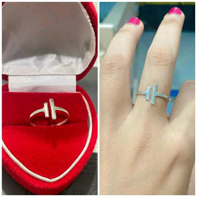 cincin perak murni 925% cincin Korea simple cincin perak cincin murah