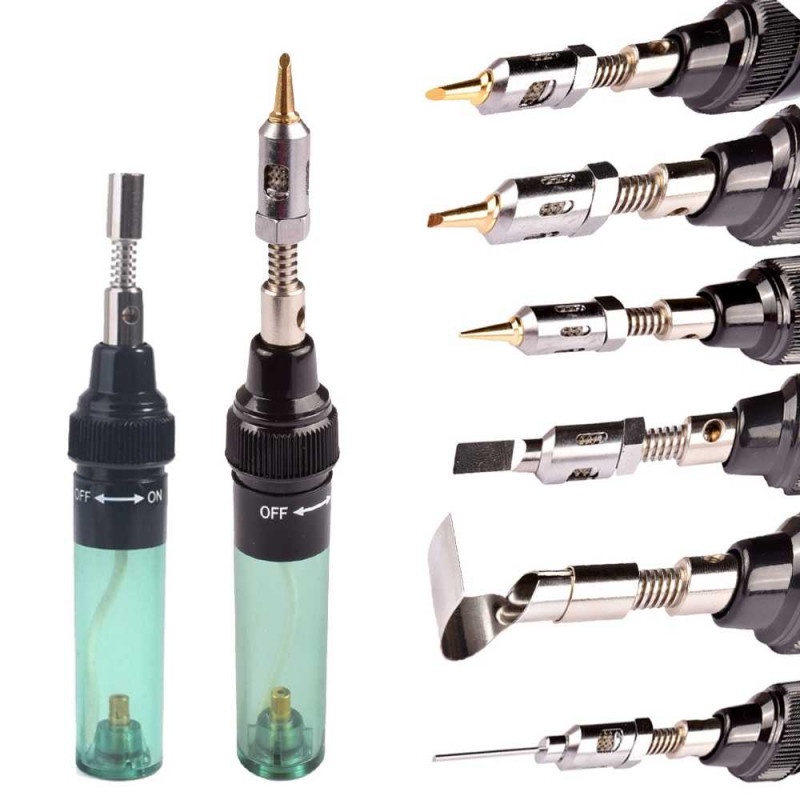 Solder Set Soldering Gas Butane Portable Iron Pen Adjustable 450-1300C