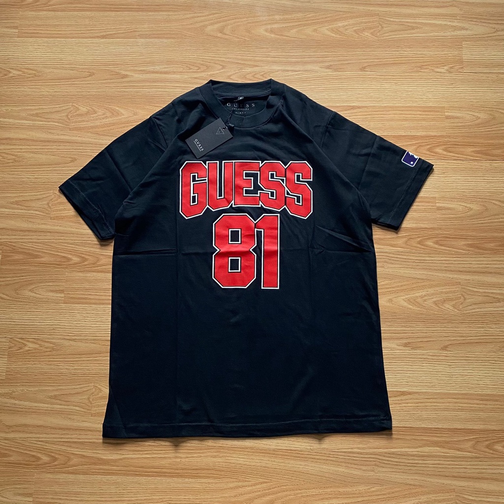 Kaos Pria Baju Tshirt Guess 81 Black Premium