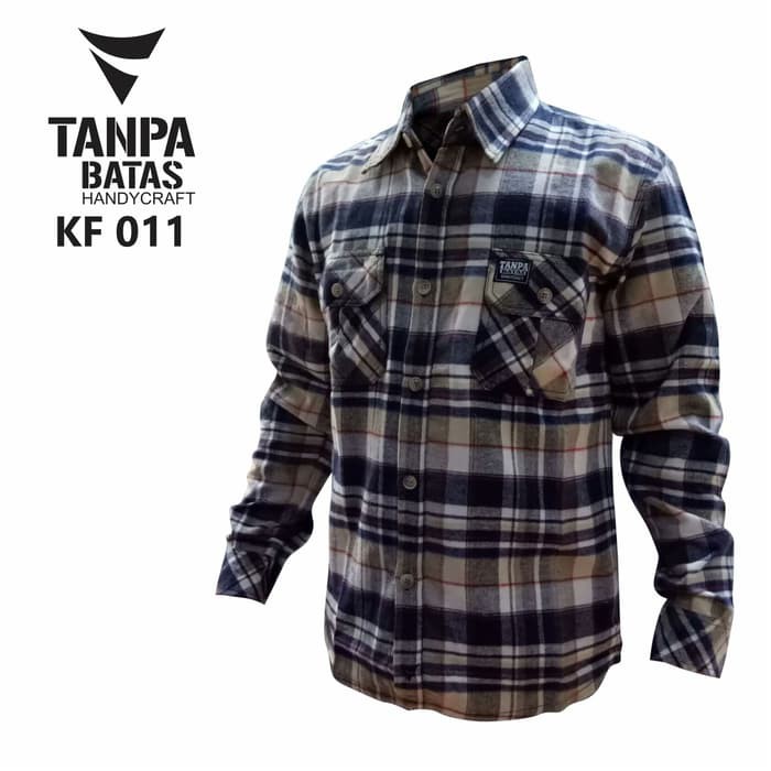 Baju Kemeja Pria Laki Laki Flanel Kotak Kotak Keren Kf011 Shopee Indonesia