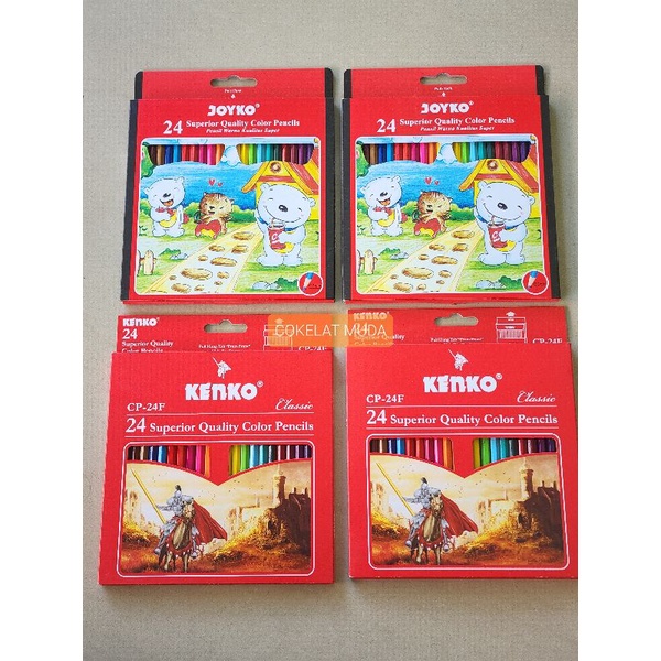 

Pensil Warna Superior Classic Joyko Kenko Isi 24 Panjang (Set)