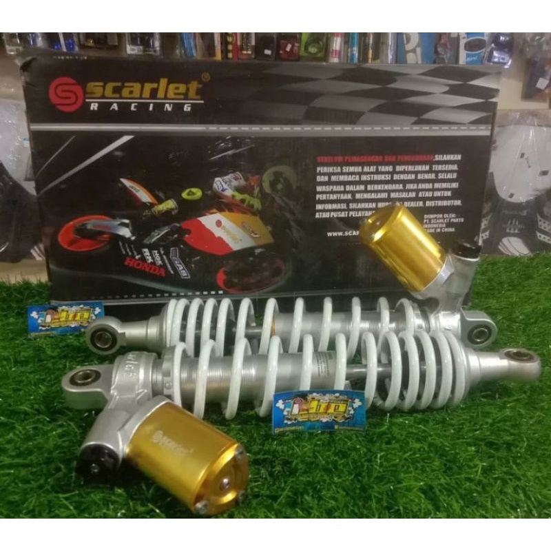 shock shockbreaker belakang scarlet tabung segitiga 340mm