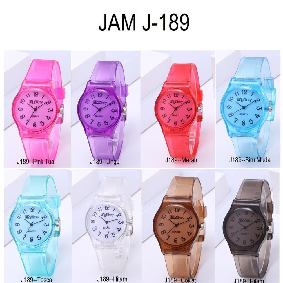 HOT FYGALERY J-189 JAM TANGAN TRANSPARAN MEREK FYGALERY JAM FASHION