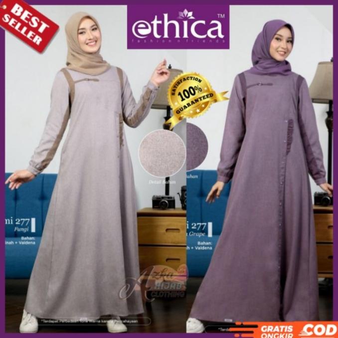 BAJU GAMIS TERBARU 2021 GAMIS ETHICA AYUMI 277 GAMIS POLOS BRANDED GAM DFHBF61662