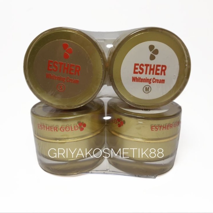 CREAM ESTHER GOLD WHITENING SM ORIGINAL POT KACA