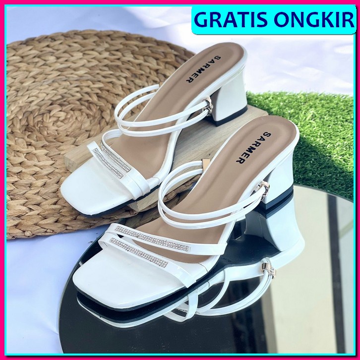 Sendal Wedges  Lebaran Terbaru Ibu Kondangan Pesta Sendal Wanita Dfc Heels Hak Tahu Gold Luck Sarmer