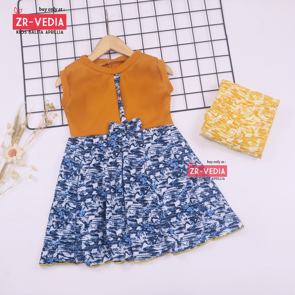 Dress Lala uk 3-4 Tahun TYPE C / Dress Anak Perempuan Murah Baju Anak Batik Casual Motif Lucu Grosir