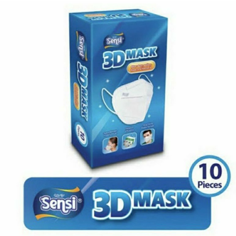 Masker Sensi 3D Mask isi 10 Pcs