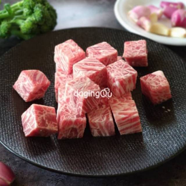 SAIKORO Beef | Wagyu Meltique Cubes | Japannese Steak | 250 Gr