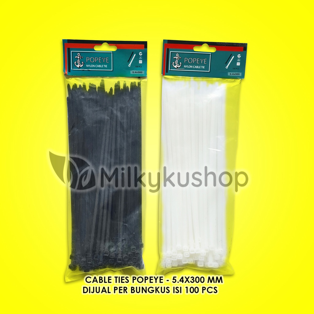 CABLE TIES NYLON STANDARD 5.4 X 300 MM KABEL TIS