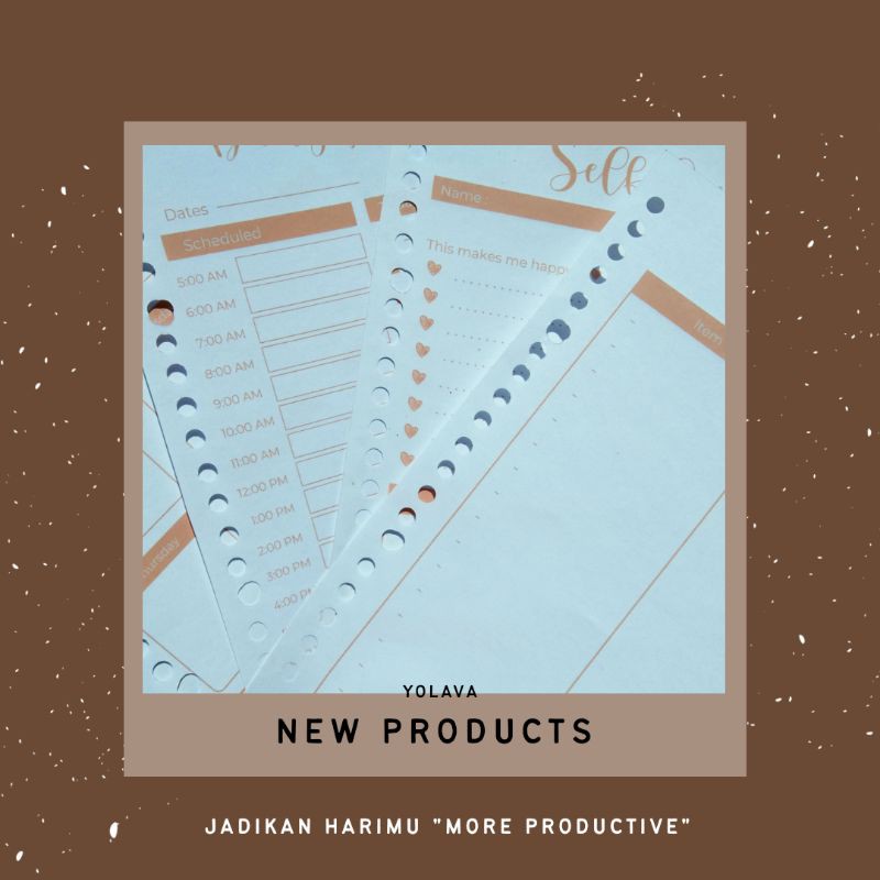 

Kertas Jurnal | Daily planner, Weekly, Monthly, Self Care, Wish list | A5 25 lembar