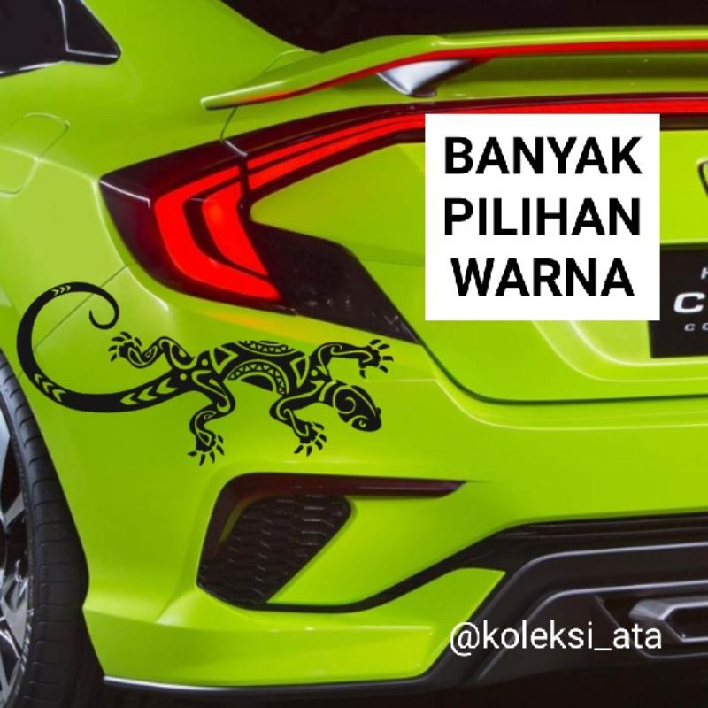 LIZARD IN CAR STIKER