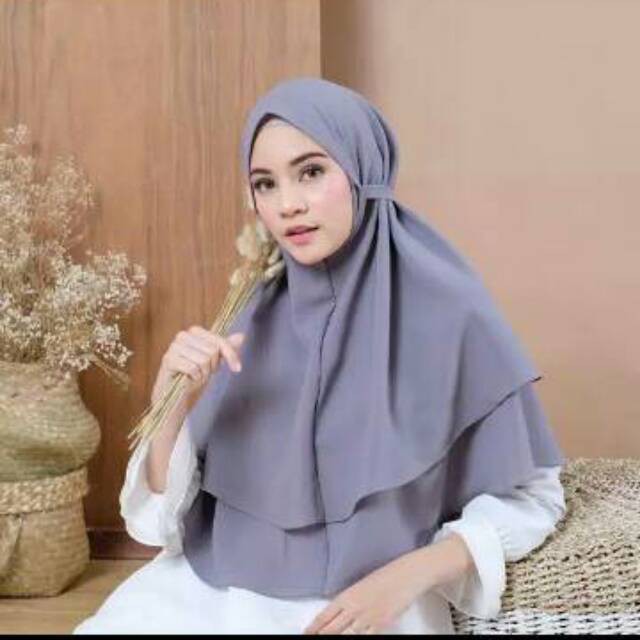 RX FASHION JILBAB BERGO MARIAM 2 LAYER - FASHION MUSLIM 1R