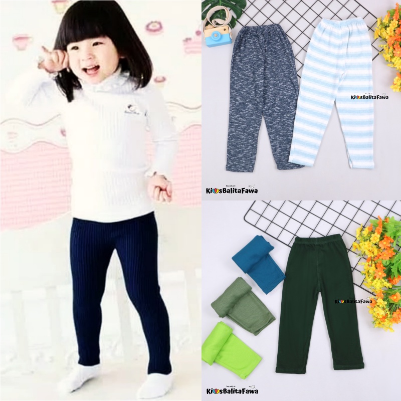 Legging Sheila uk Bayi 3-12 Bulan / Leging Panjang Anak Balita Perempuan Celana Ketat EXPORT QUALITY Babycinnamon