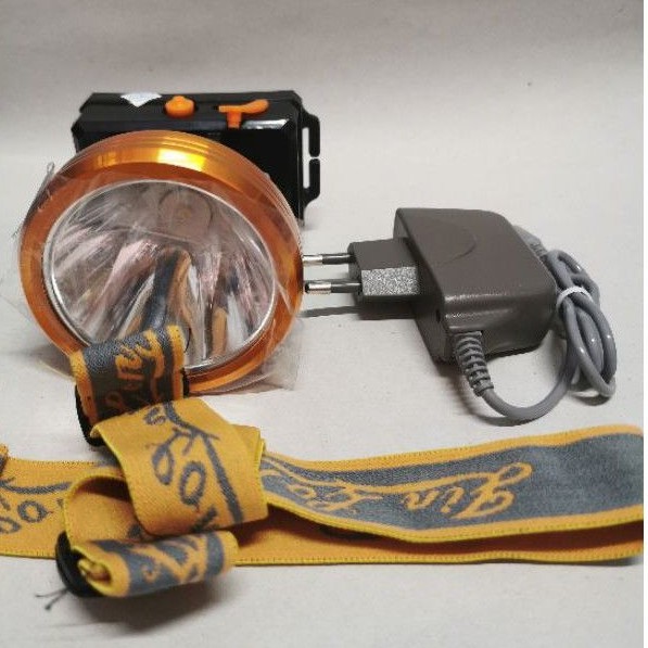 senter kepala 30 watt LED rechargeable lithium head lamp JINLONG Jl-6812 6000mAh cas charge