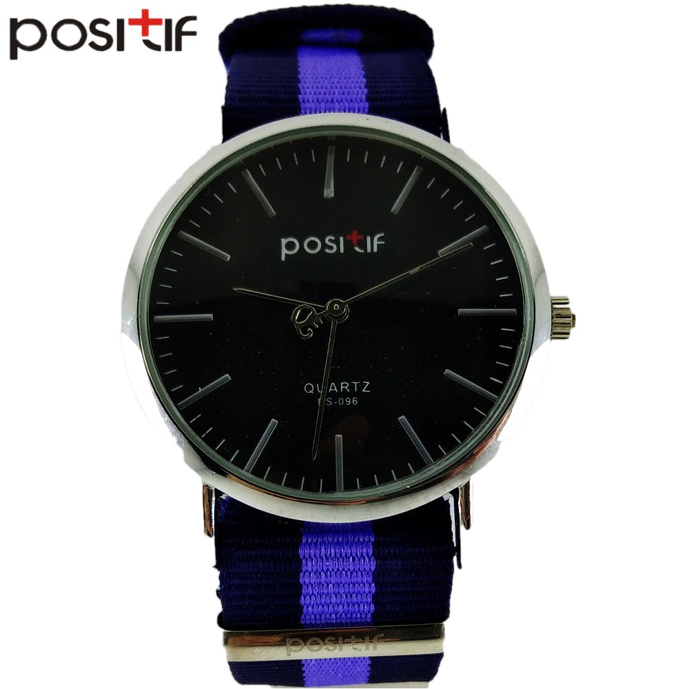 [✅ COD] Jam Tangan Analog Pria Merk POSITIF Arenas PS-095 Hitam Biru Original Impor Tahan Air 1 ATM