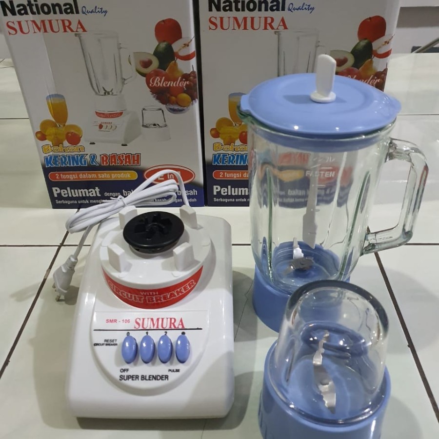 BLENDER NATIONAL Juicer Chopper LISTRIK KACA 220W - SUMURA SMR 106