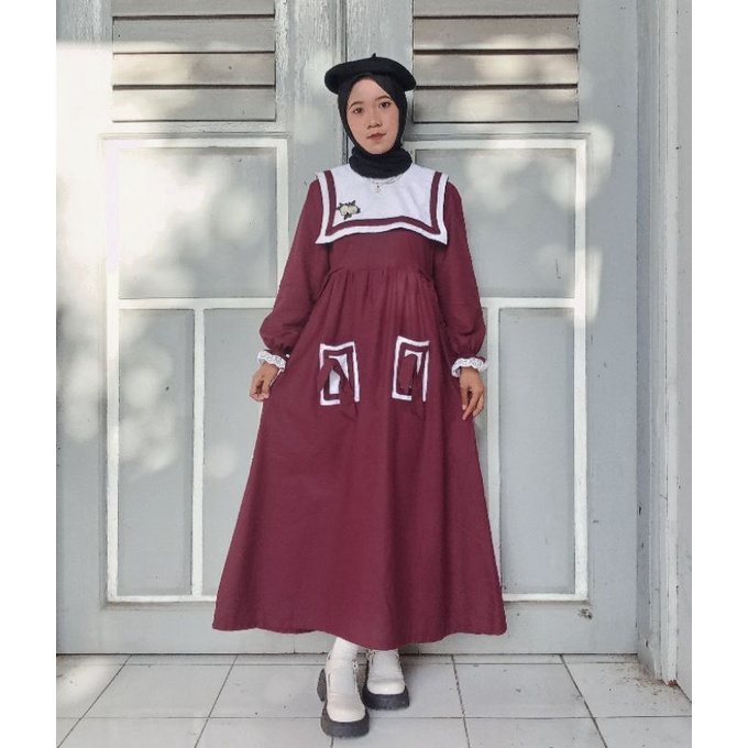 YURI MIDI DRESS VINTAGE/DRESS VINTAGE/MIDI DRESS VINTAGE