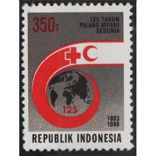 

Perangko Filateli H56 Indonesia MNH 1v 08.05.1988 Int. Red Cross 125th Anniv.