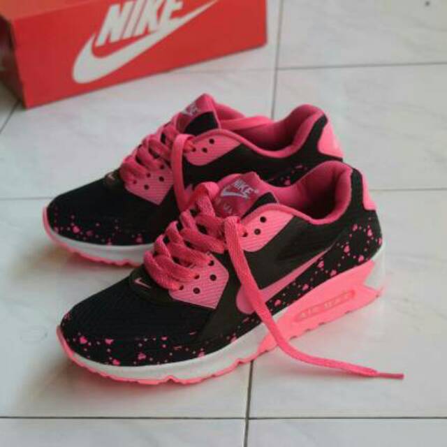 SEPATU NIKE AIRMAX T90 / PINK BLACK / SEPATU CASUAL CEWEK