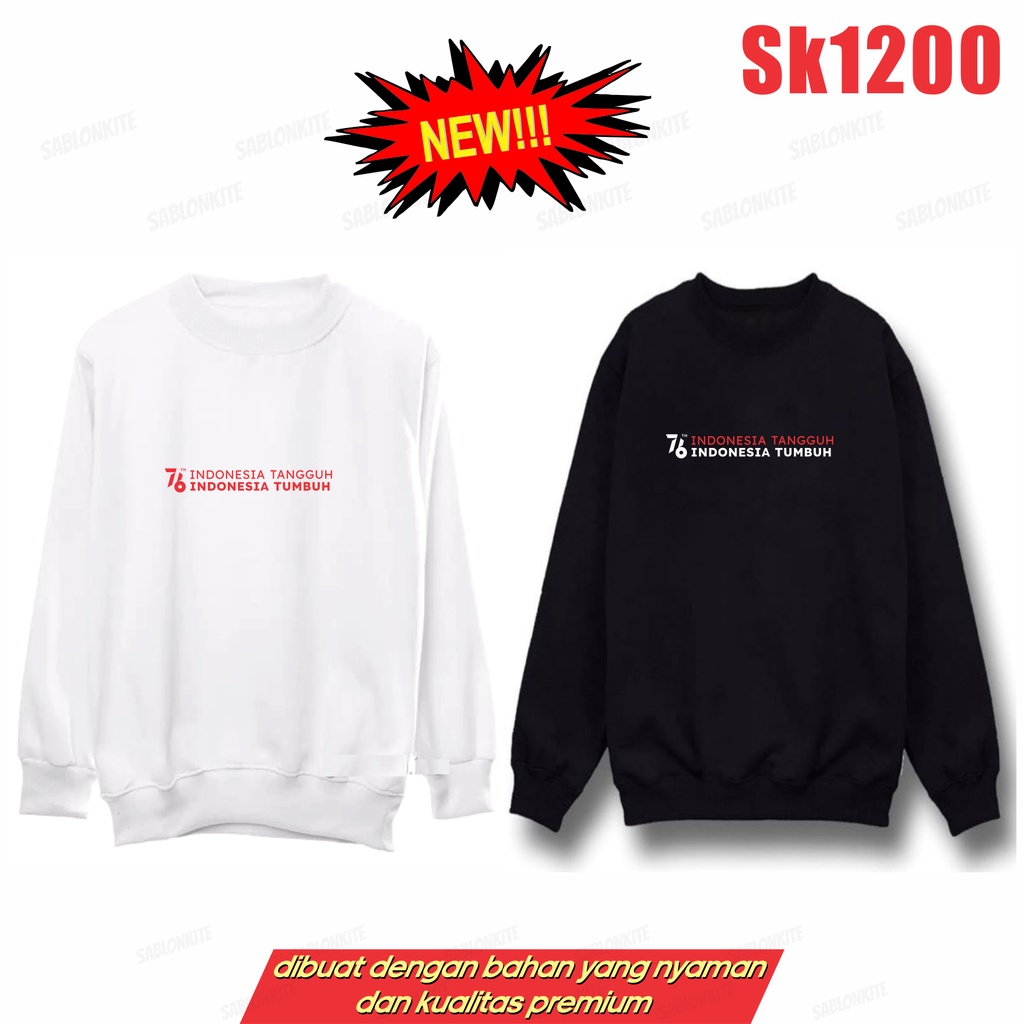 MURAH!!! HOODIE SWEATER 76th 76 TH INDONESIA TANGGUH INDONESIA TUMBUH SK1200 UNISEX