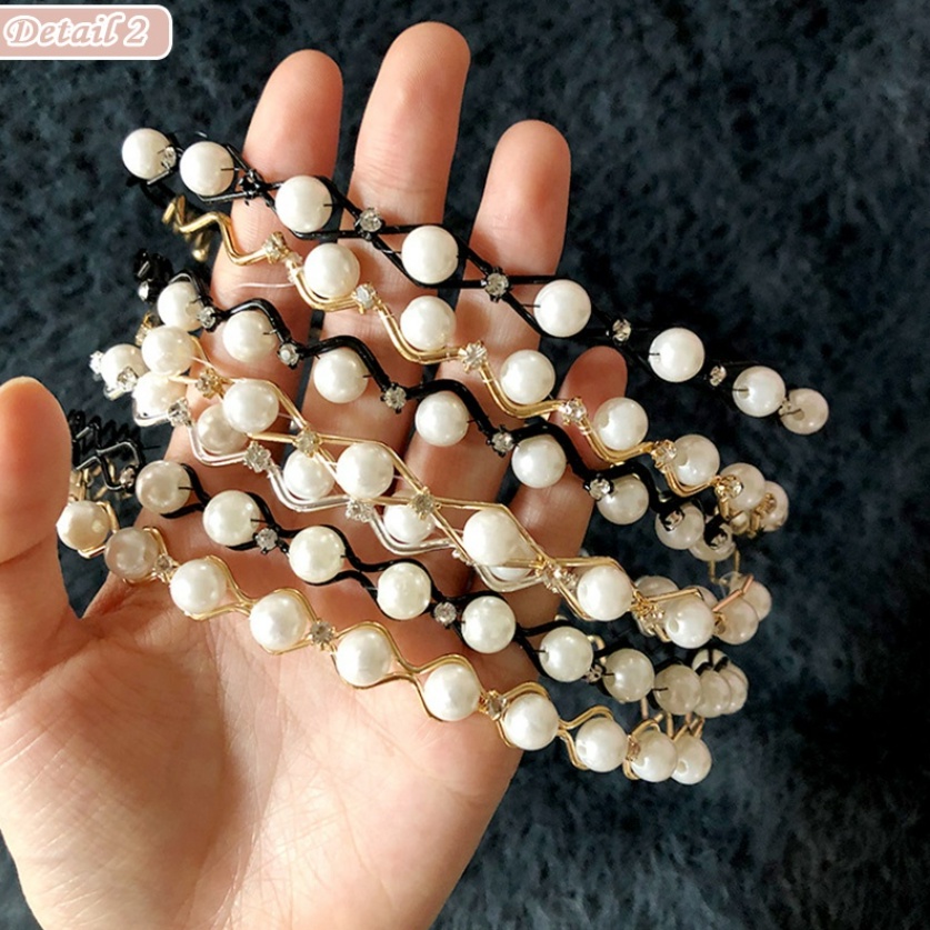 Bando Mutiara Anak Remaja Wanita Korea Hiasan Lucu Rambut Aksesoris CBKS LC