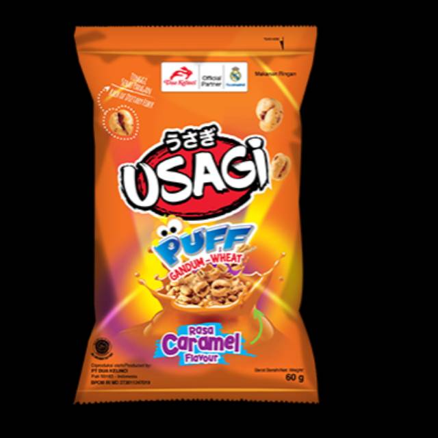 

Usagi Puff Rasa Caramel 60 gram - Dua Kelinci