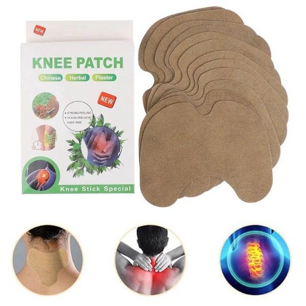 Herbal Plaster Knee Patch Plaster Koyo Lutut Herbal Nyeri Sendi Pegal Linu Knee Pain Relief Patch