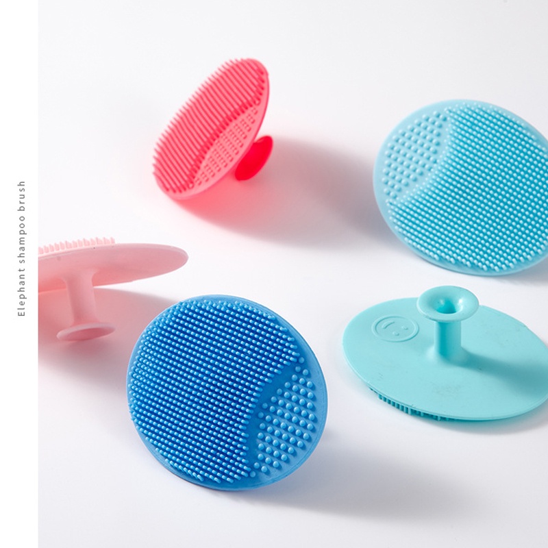 Sikat pembersih wajah/Sikat sampo bayi/Sikat Wajah Pembersih Komedo Silicone Sikat Pembersih Muka Facial Pad/Sikat silikon  L222