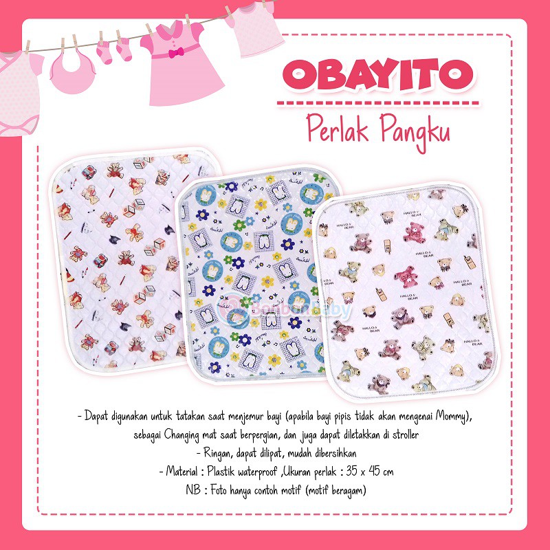 Obytobi Alas stroller Waterproof + Perlak Pangku OB-037-1B