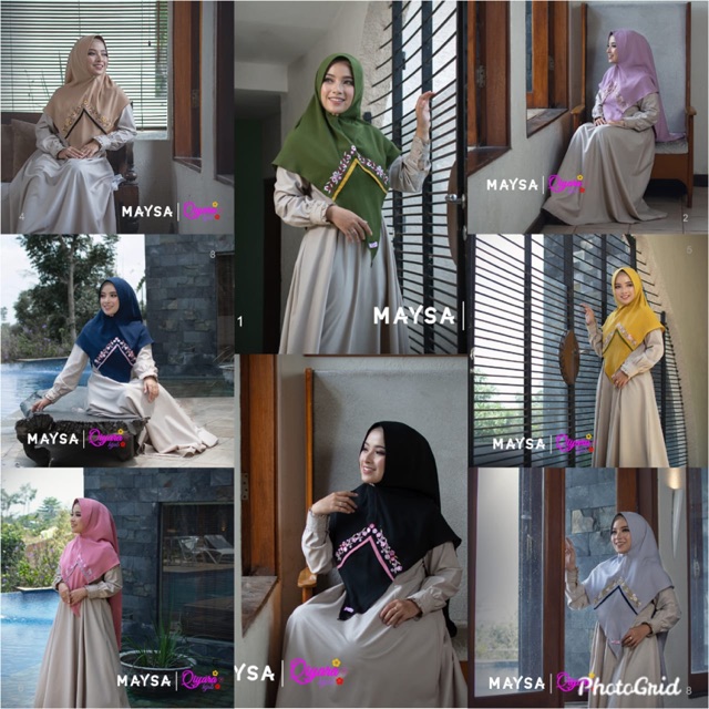 Khimar Maysa ORI Qiyara Hijab