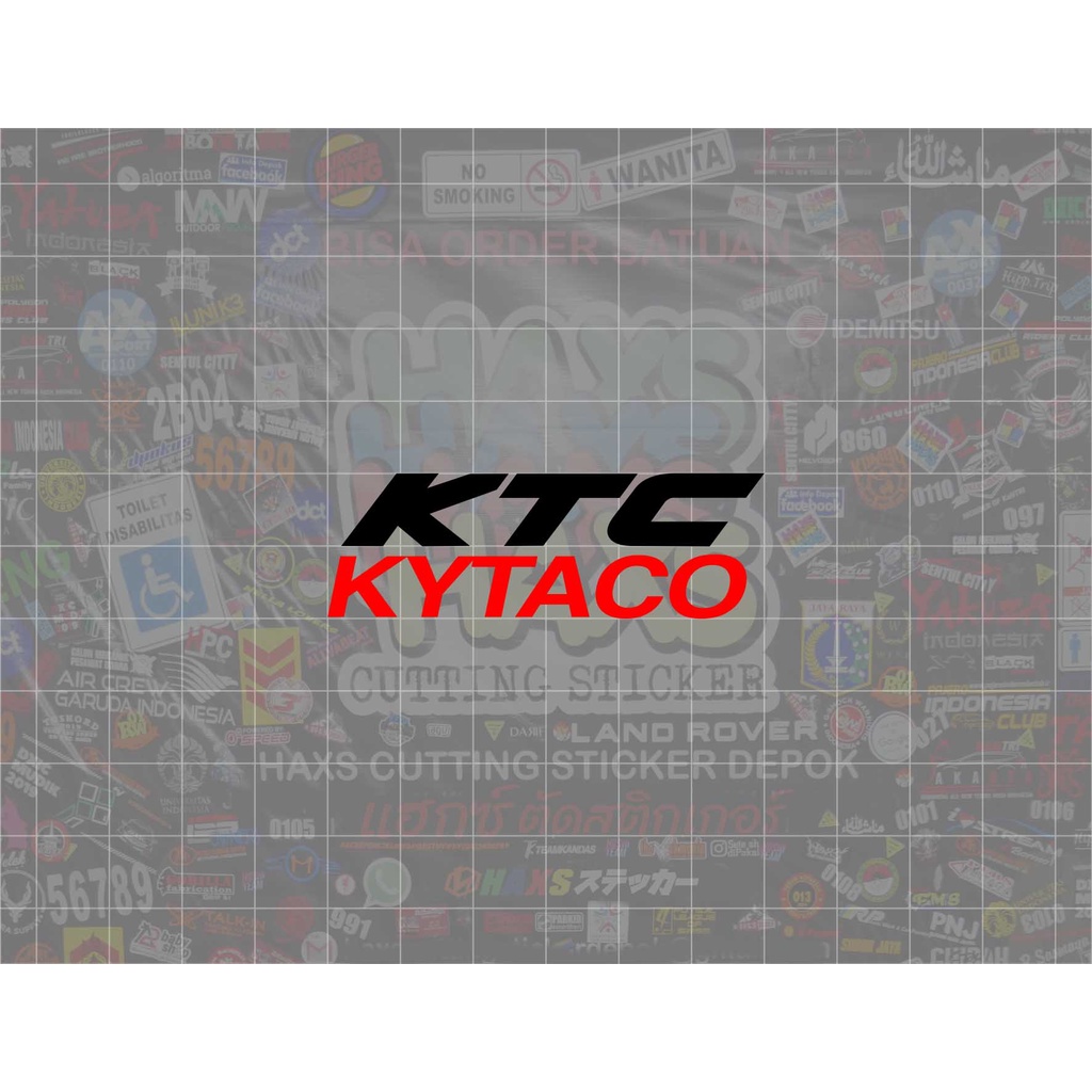 Cutting Sticker KTC Kytaco Ukuran Kecil 6 Cm Untuk Motor