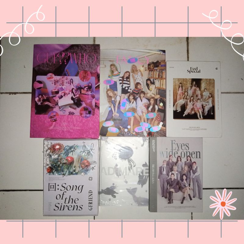 (TAKE ALL/SATUAN) ALBUM UNSEALED ONLY TWICE GFRIEND ITZY NMIXX(read desc)