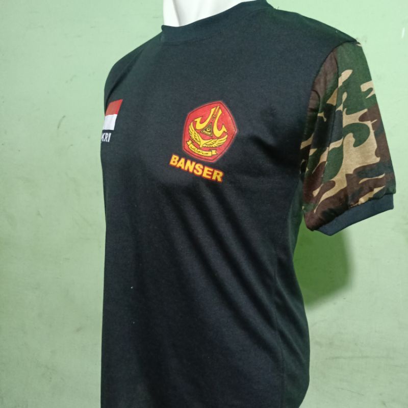 KAOS PDK  BANSER HITAM LENGAN LORENG UKR M.L.XL.XXL