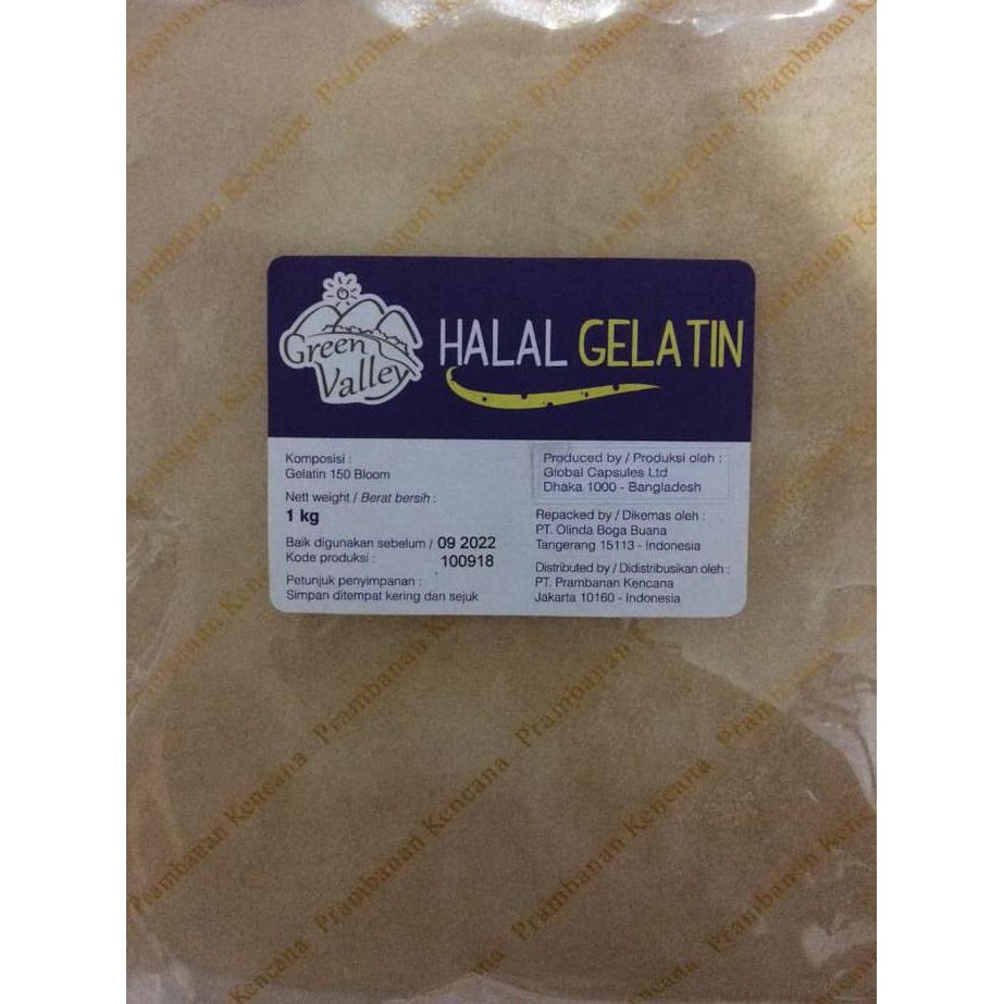 

Toko-Bahan-Kue- Gelatin Bubuk Halal 100 Gr -Terlengkap-Termurah-Dijamin.