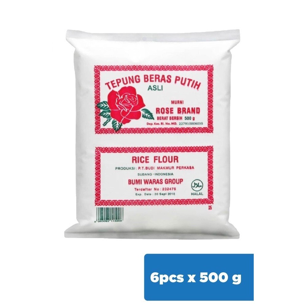 

Rose Brand Tepung Beras 500 gram x 6 pc