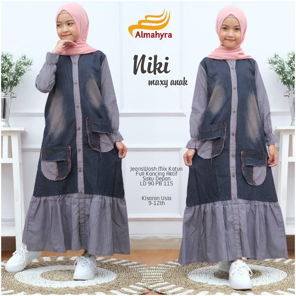 baju anak umur 11 tahun perempuan / baju anak umur 11 tahun / fashion muslim  / baju lebaran anak 01