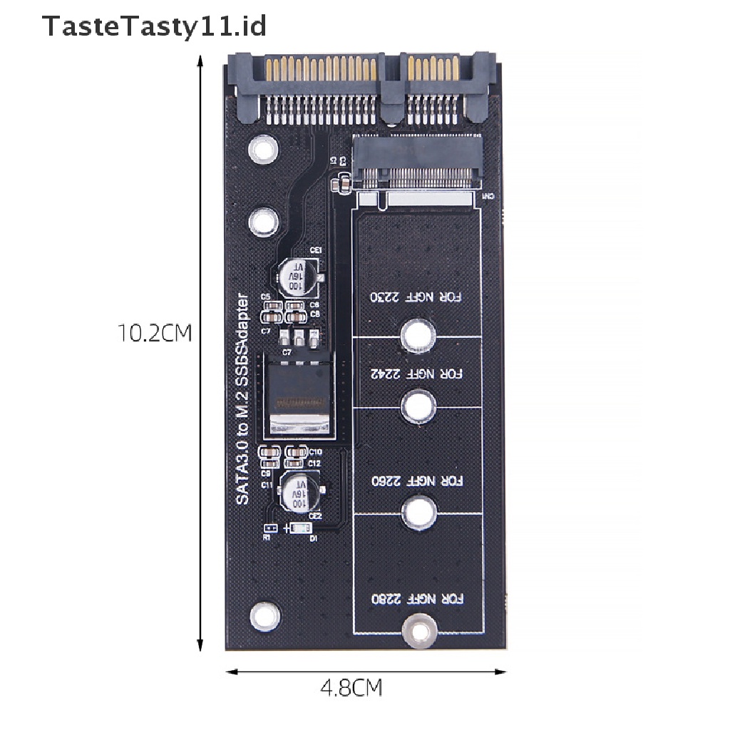 (TasteTasty) Adapter M2 SATA3 Raiser M.2 Ke SATA SSD M2 Ke SATA