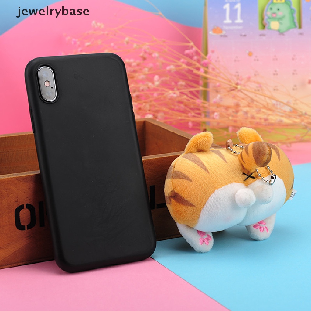 (jewelrybase) Gantungan Kunci Bentuk Pantat Kucing Corgi Bahan Plush