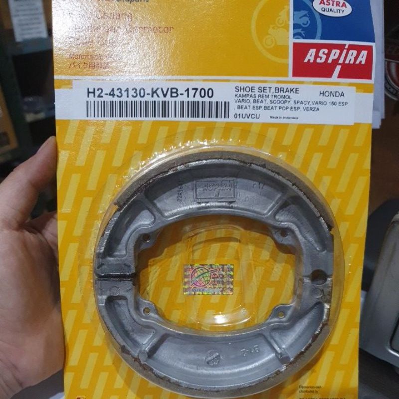 Kampas Rem Vario/Beat/Megapro New Aspira