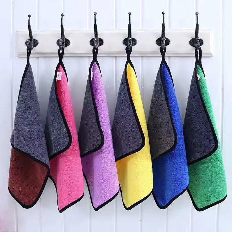Kain Lap Tebal Microfiber / Lap Tangan Gantung Pembersih Dapur Rumah 30x40 / 30x60 cm Premium Termurah