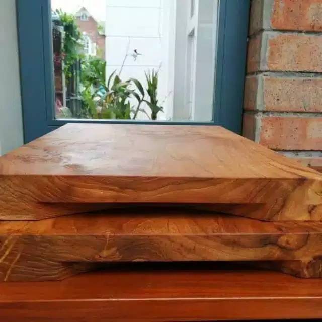 Talenan Kayu Jati 40x30x3cm Wooden Cutting Board Jati | Shopee Indonesia