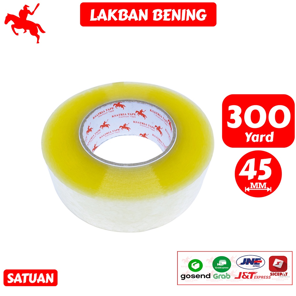 

Lakban OPP Tape / Lakban Bening / Lakban Coklat KSATRIA Tape 300 Yard