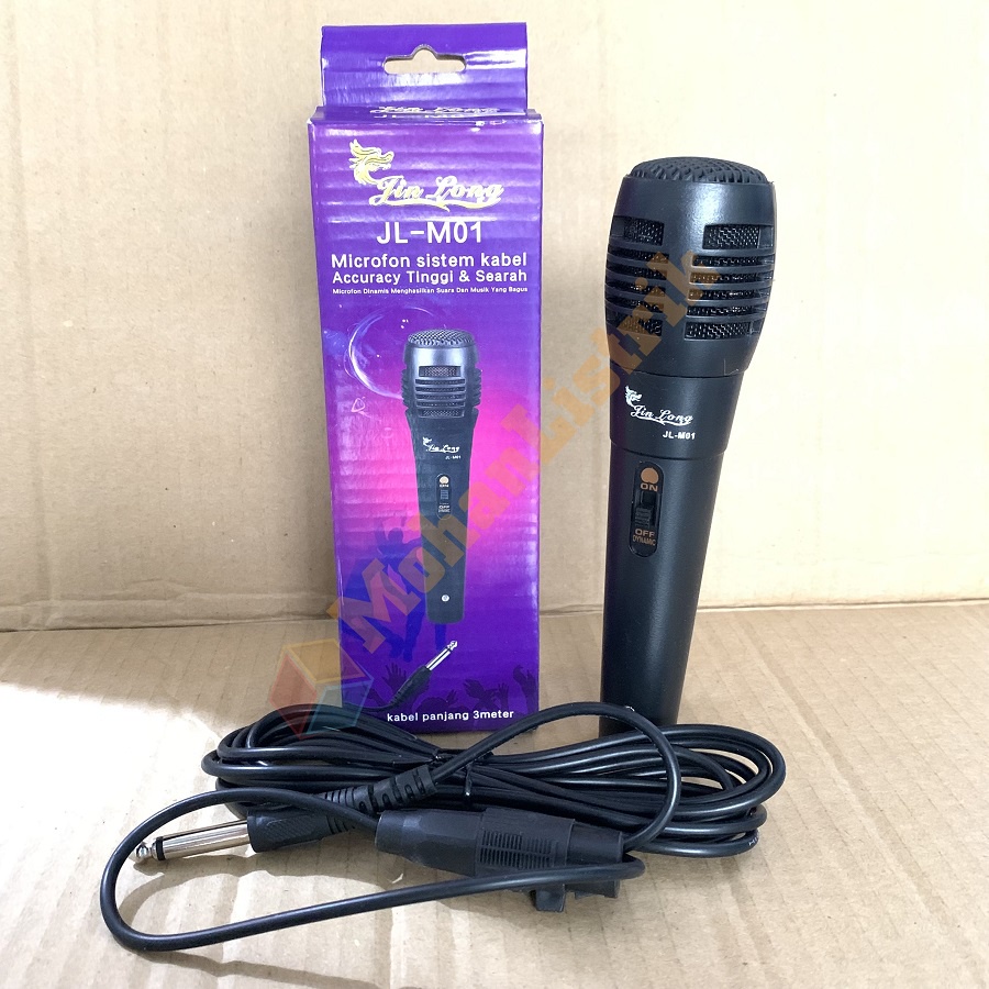 Microphone Jinlong JL-M01 Mikrofon Kabel Mic Karaoke Murah Berkualitas