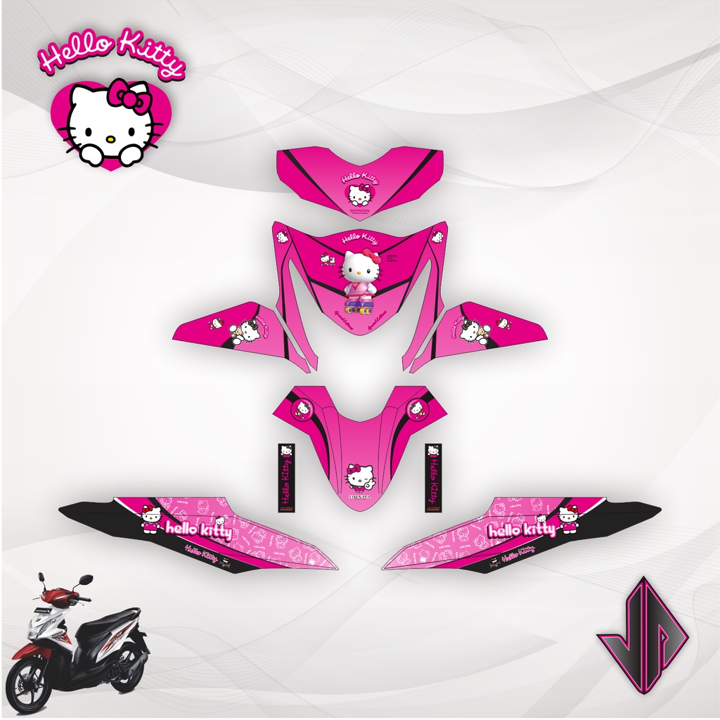 Decal Sticker / Stiker Beat FI Lama 2013 2014 2015 21 Hello Kitty