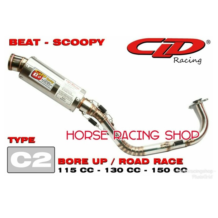 KNALPOT CLD RACING BEAT SCOPPY TYPE C2 BULAT