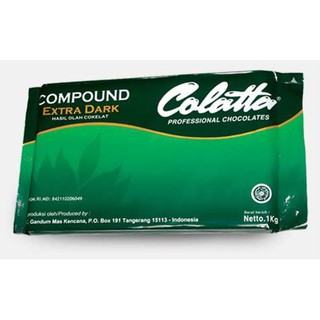 COLATTA DARK COMPOUND 250GR COKLAT KOMPON DARK PEKAT 