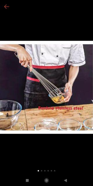 Termurah Kocokan Telur Besar 18inch 20inch Pengocok Telur Manual Stainless Steel