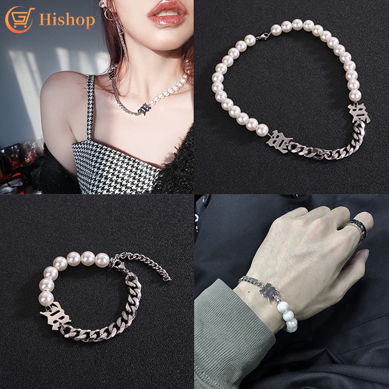 Set Kalung Dan Gelang Rantai Mutiara Untuk Wanita