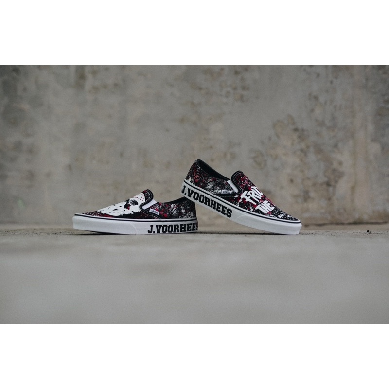 Vans Slip On X House Of Terror “FRIDAY THE 13th Classic ( Glow In The Dark)